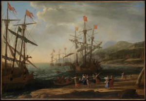 Three ships on the sea